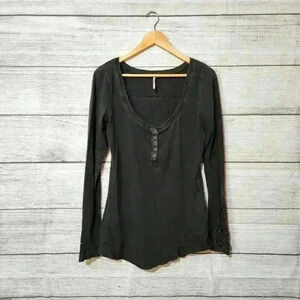 Free People Gray Long Sleeve, Size M